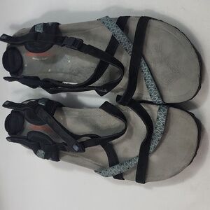 Merrell Black and Gray Strappy Women's Sandals